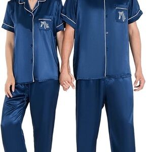 Matching Satin Couple Pajama Set / Mr. - Men’s medium / Mrs. Women’s medium